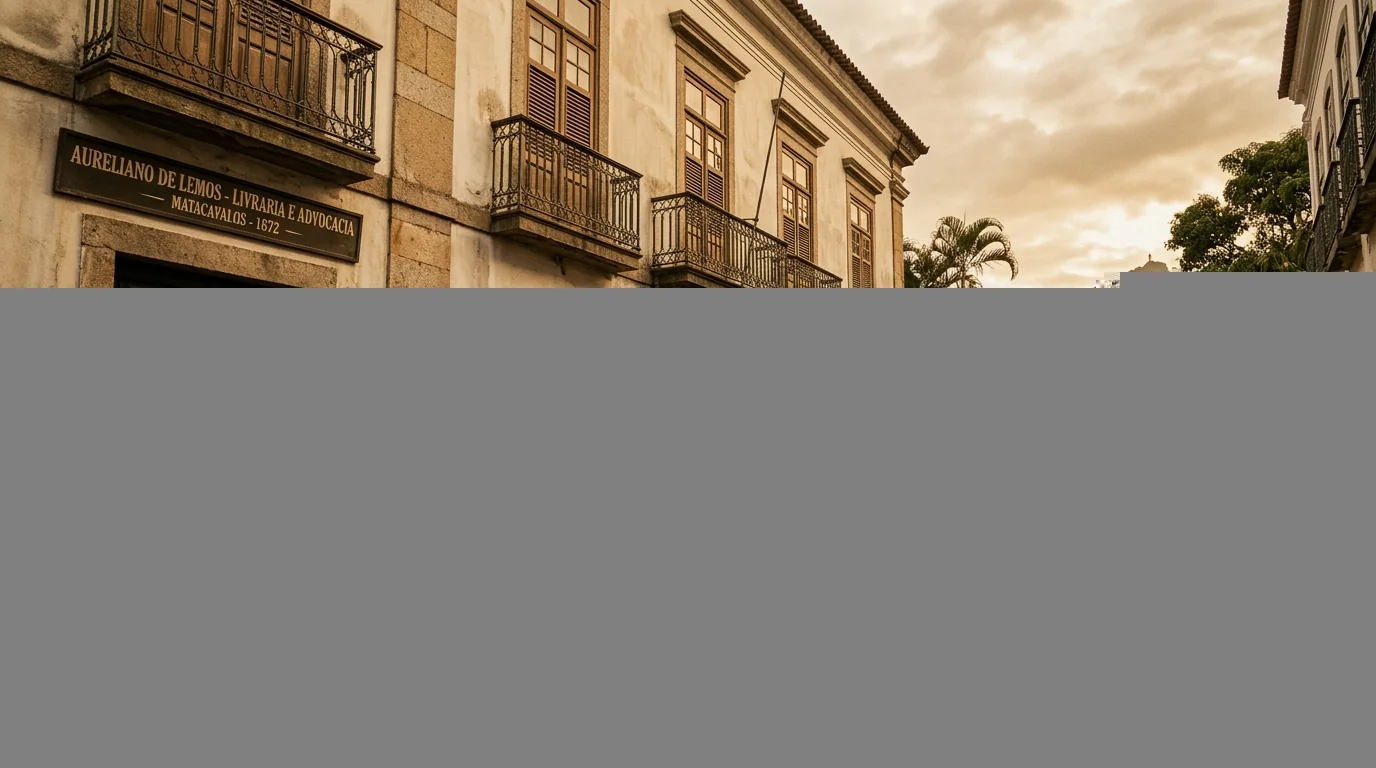 Casarão associado à memória de Bentinho em Dom Casmurro